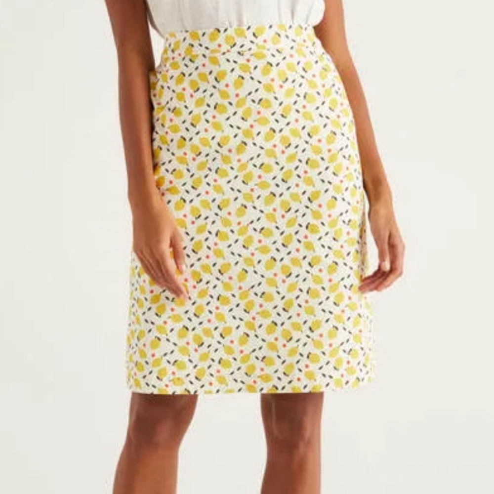 Boden Lemons Skirt Size 12 - Picture 4 of 7